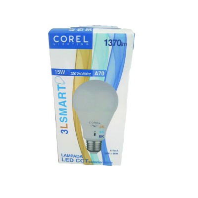 COREL LAMPADA LED 15W E27 3000/4000/6000