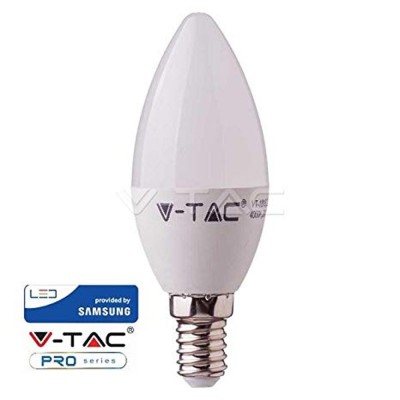 V-TAC,LAMPADA,LED,CANDELA,5.5W,E14,6400K