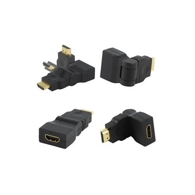 ADATTATORE PRESA HDMI (F) --+ SPINA HDMI(M) 90° SNODABILE