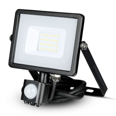 FARETTO,LED,c/sensore,20W,NERO