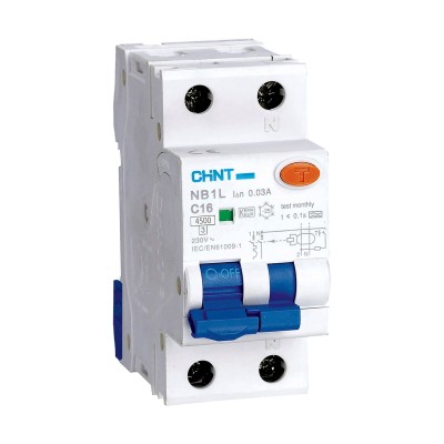 CHINT NB1L1/C20-1PN-4,5-A30 -INT MTD 1P+N 20A 30mA 4,5kA Cur