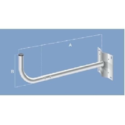 SUPPORTO MURO DIAM.45X1,4 REG.90/115