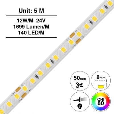 STRISCIA LED IP20 24W 12Wmt.4000K