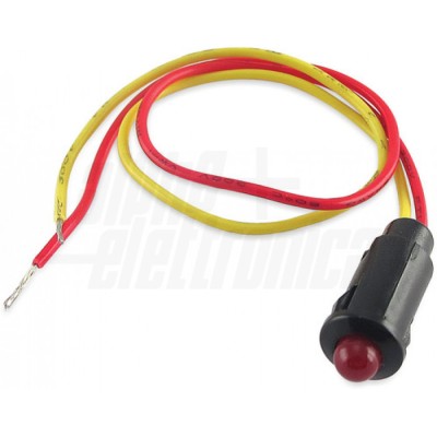 INDICATORE A LED 12V ROSSO