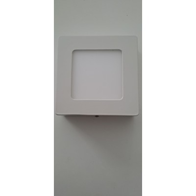 LAMPADA LED SOFFITTO QUADRATO 6W 6000K 120X120X21MM