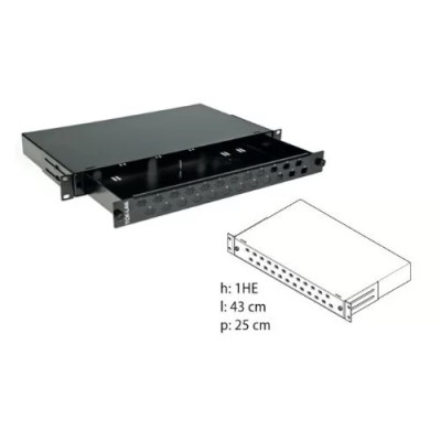 TCK-LAN CASSETTO OTTICO 24 POS. SC SIMPLEX ESTRAIBILE