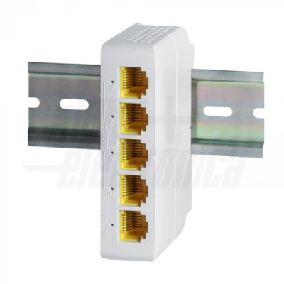 EXTENDER POE 90W 1in4OUT GIGABIT BARRA DIN